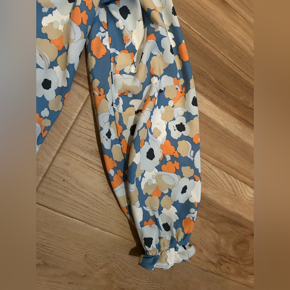 🔥 *LIKE NEW* Joie Floral Fields Peasant Top, Worn ONE Time SZ XL - Picture 8 of 9